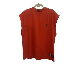 Starter Athletics Orange Sleeveless Performance Lightweight Breathable Tee, L